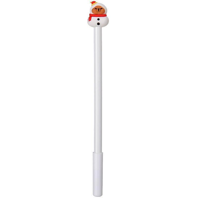 21Pcs Christmas Santa Topper Gel Pen Back to School Season Student Stationery, Cute Festive Christmas Themed Writing Pen, Decorative Novelty Office &