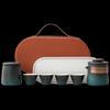 Woding Minimalist Ceramic Tea Set Gift with Travel Bag
