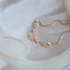 Delicate Adjustable Bracelet Gold Color Lucky Bracelet Four-leaf Clover Bracelet  Jewelry Gift