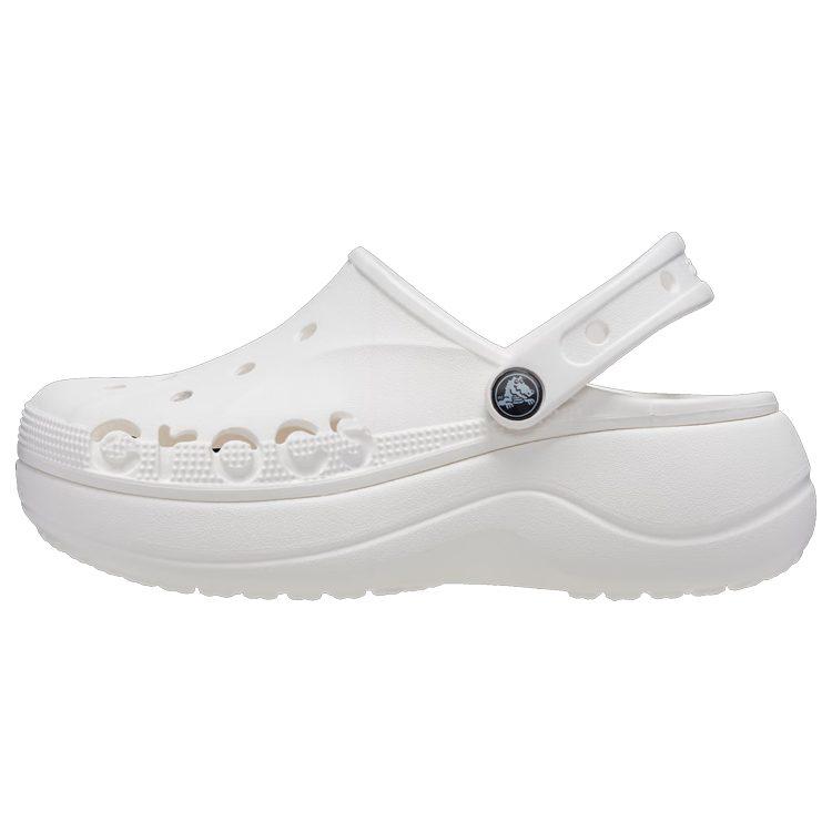 Crocs Baya Platform Clog EVA Clogs 4.1cm Women's White 208186-100