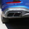 Car Tail Throat Exhaust Pipe Muffler Tip Cover Trim Sticker For Mercedes Benz C Class W206 2022+Auto Exterior