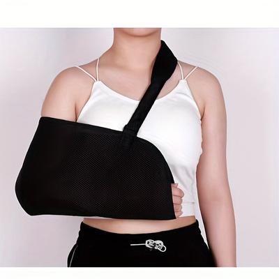 Écharpe de bras Immobilisateur d'épaule pour blessure, Rotateur de la coiffe respirant avec coussin d'épaule Support gauche et droit Attelle pour poignet cassé coude Homme & Femme