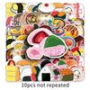 50 Japanese Food Graffiti Stickers - Waterproof DIY Cartoon Stickers for Water Bottles and Suitcases
