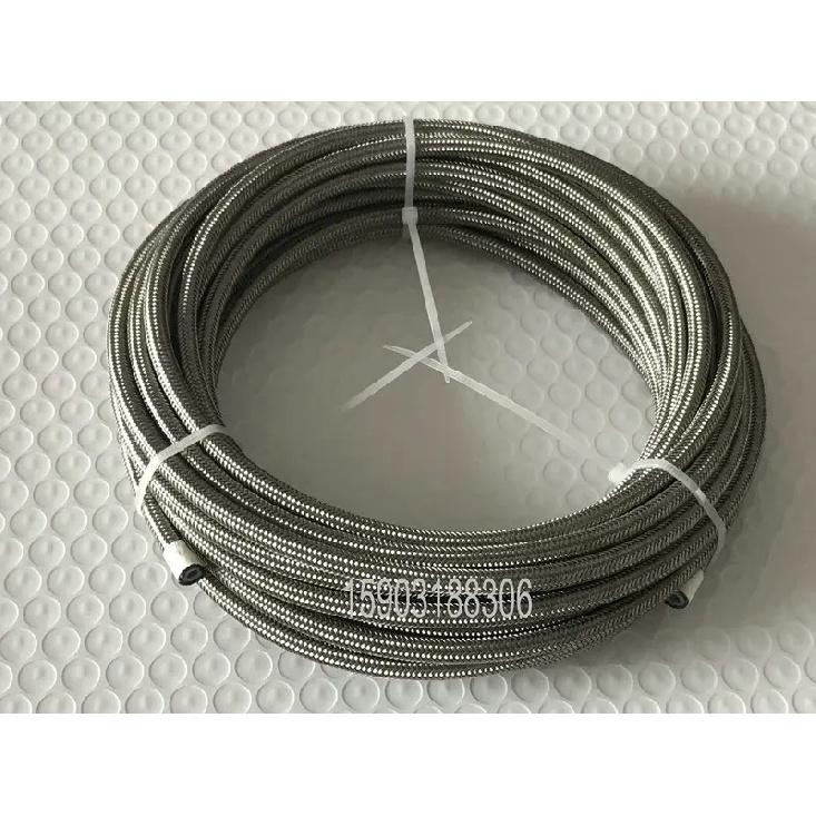 AN3 3AN Double Stainless Steel Braided PTFE Lined Brake Hose Line Car Motorcycle Hydraulic Brake Fuel Line Hose 10M