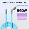240W PD 4-in-1 Multi Charging Cable USB C Fast Data Sync Wire Compatible With All Smart Phones
