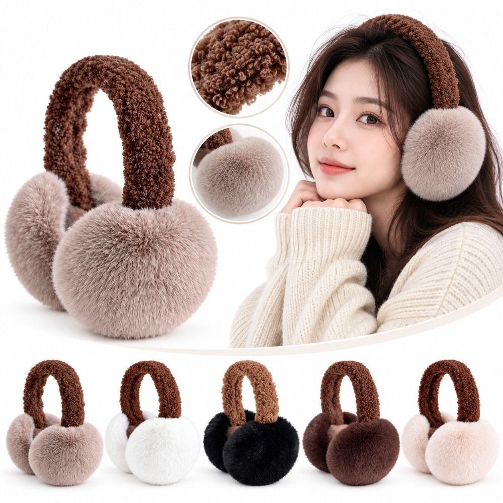 Faux Fur Plush Earmuffs Soft Foldable Ear Covers New Ear Warmers  Winter Wear