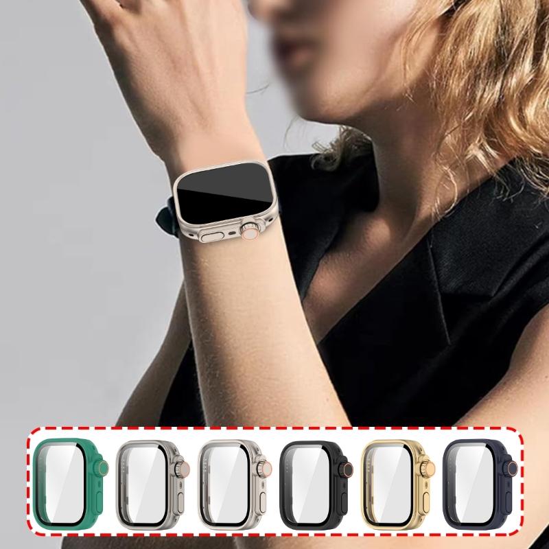 Smartwatch Shell PC Glass Antidust Case Guard For Watch Fit 4 Screen Protector Frame Shell Safe Quick To Attach & Detach