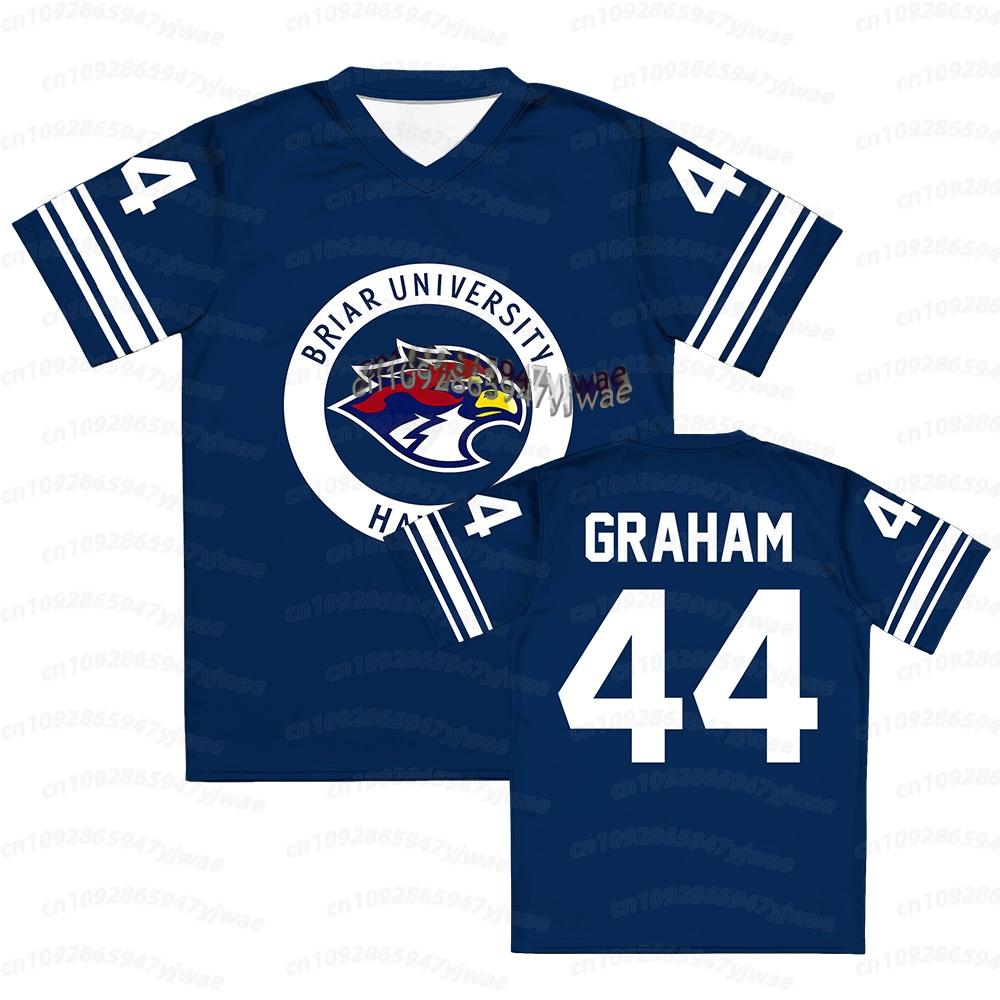 Men Women name tag Tees Off Campus Briar University Jersey Graham 44 22 DI LAURENTIS 66 Tucker46 T-shirt V-neck Short Sleeve TOP S