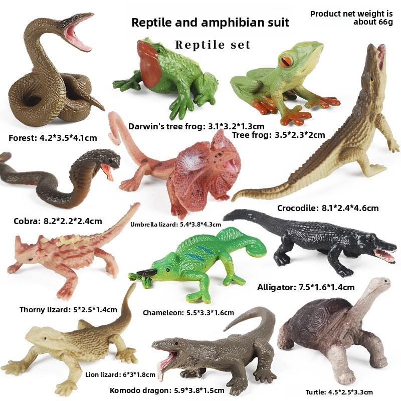 Mini Wild Animal Model Set With Plastic Figures For Educational Display And Collection