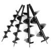 Black 120/150/200/250mm 80cm Single Blade Auger Drill Bit Drill Garden Planting Earth Petrol Post Hole Digger Power Tools Accessories