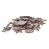 50 Pieces/Set Ocean Animals Shape Wood Slices Rustic Natural Wood Cutouts Kit