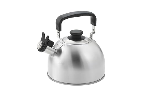Maruyama Latelatte Fuefuki Kettle, 2.5L, LA-25HK, Induction and Gas Stove Compatible, Stainless Steel, Made in Japan, Tsubame-Sanjo