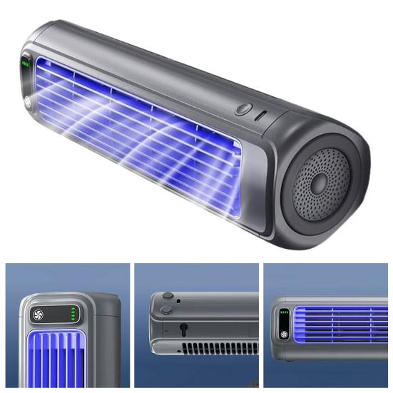 Portable Tower Fan Air Conditioner Fan Strong Airflow 3 Speeds Low Noise Rechargeable Quiet Energy Efficient Fan