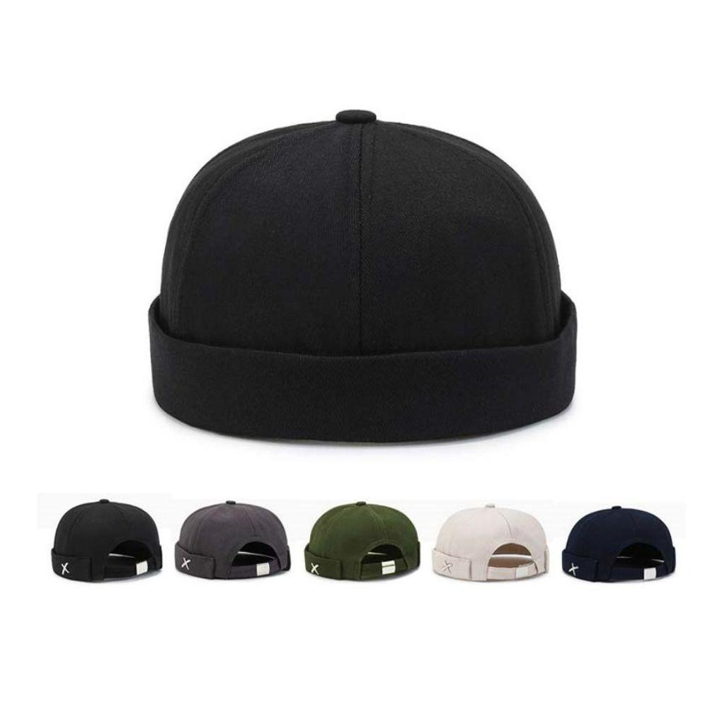 

A neat and simple basic watch cap beanie hat for all four seasons of winter. black