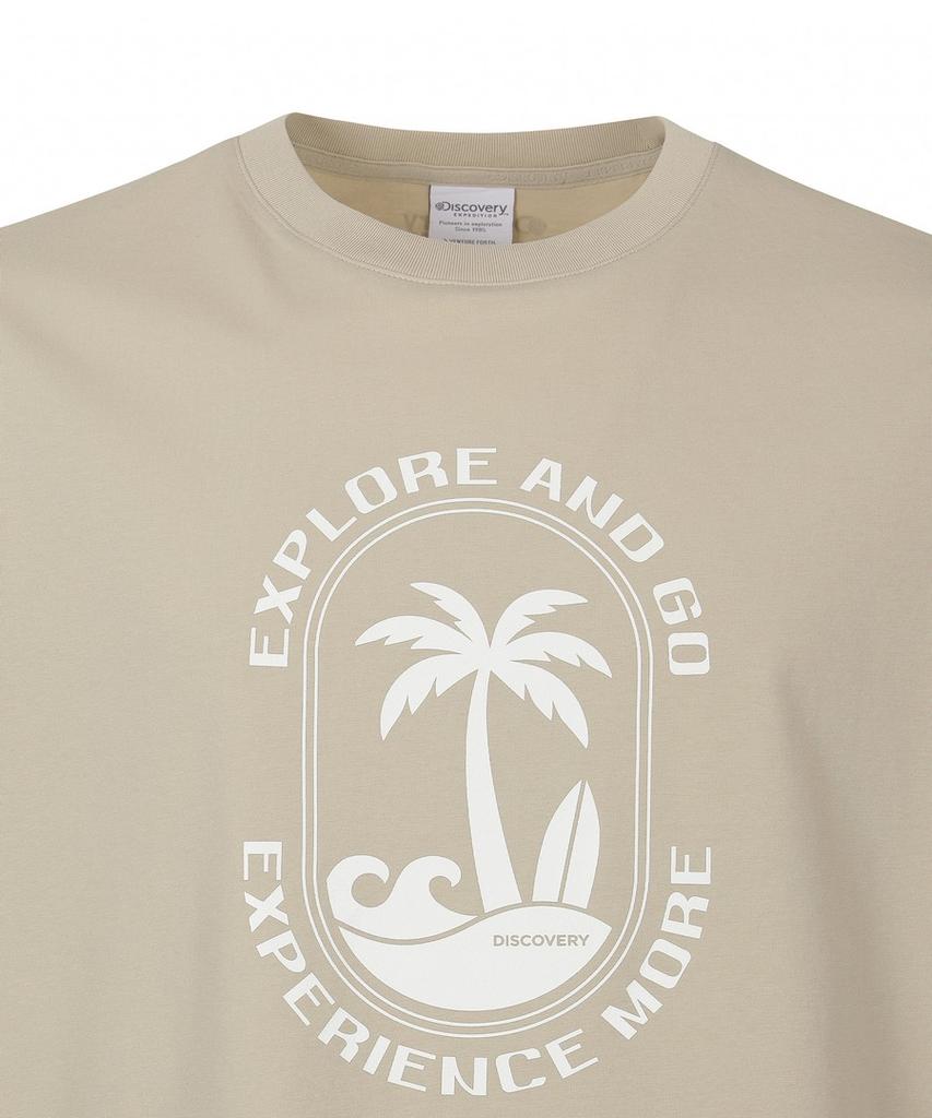 DISCOVERY EXPEDITION Uni Freshvent Island Graphic Short Sleeve T-Shirt (Beige2)