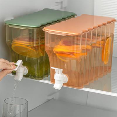 3.6L Cold Drink Dispenser with Faucet Fridge Safe Beverage Dispenser for Parties Leakproof Juice Water Dispenser for BBQ Picnic