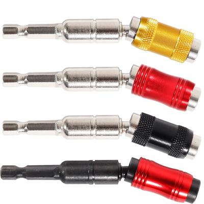 Portapuntas magnético pivotante de 1/4 para atornillar, portapuntas para taladro, herramienta para carpintería, vástago de extensión con bloqueo de cambio rápido