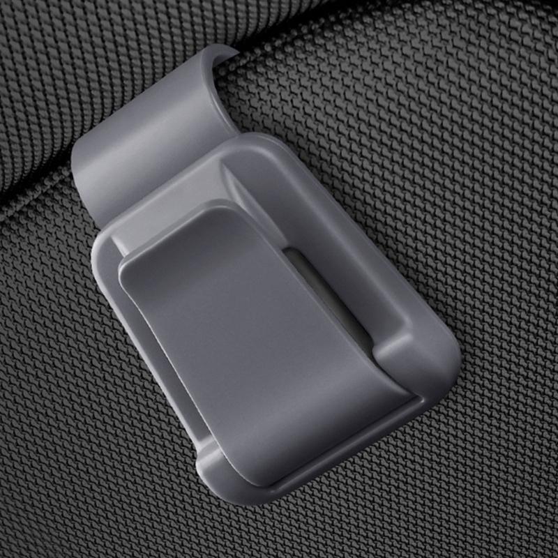 Multifunction Sun Visors Glasses Case with Secure Clamp Soft Lined Automobile Eyewear Organizers Eyeglasses Mount for Car