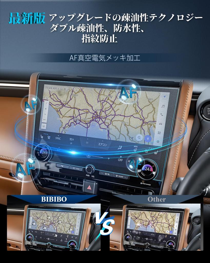 BIBIBO New Toyota Alphard 40 Series Vellfire 40 Series Navi Exclusive AG Glass Alphard 40 Series Accessories Protective Film Made of Tempered High
