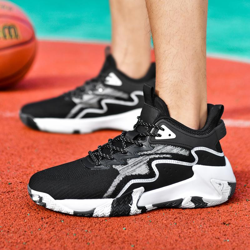 New Basketball Shoes Men Breathable Cushioning Sneakers Rebound  Anti Slip Lightweight  Comfortable Outdoor Training Sneakers