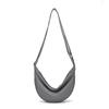 Fashion new solid color women's messenger bag large capacity portable portable dumpling bag versatile go out shoulder bag women