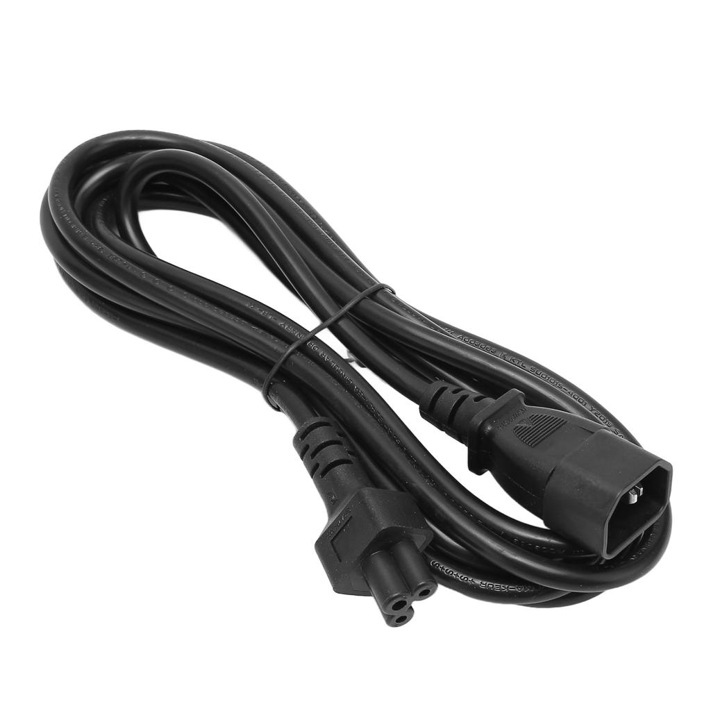 IEC320 C14 Male to C5 Female Power Cable Tension Resistant Waterproof PVC Shell Power Extension Cable 9.8ft