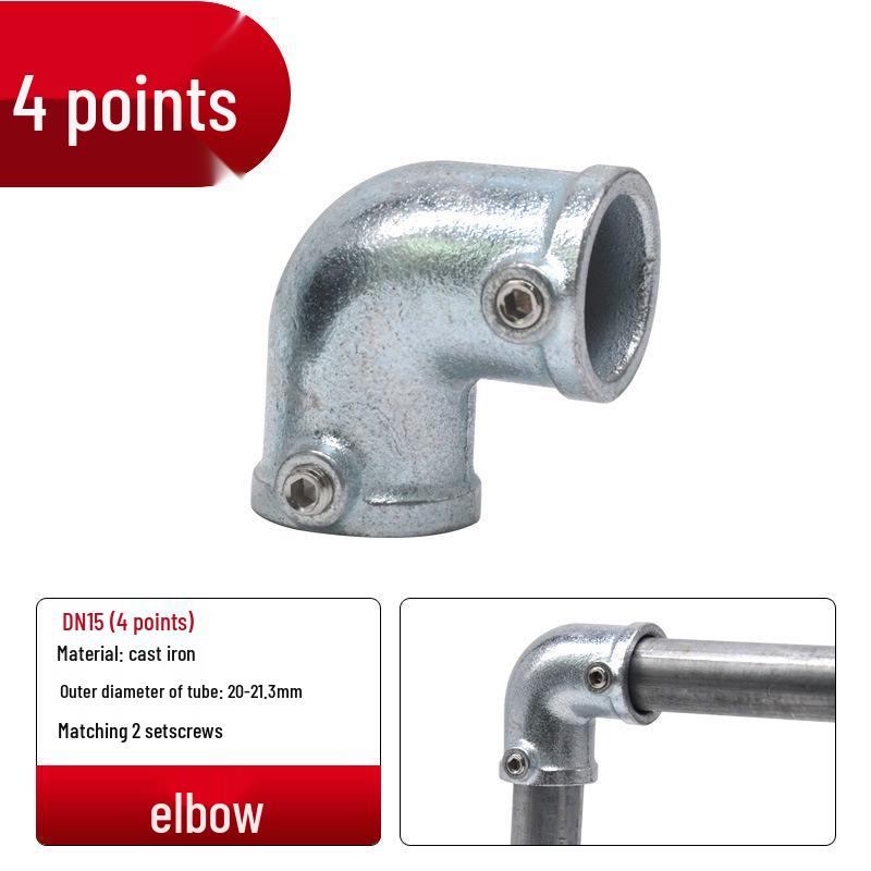 4/6-Point Galvanized Pipe Connectors: No-Weld Sunroom Shelf Couplings