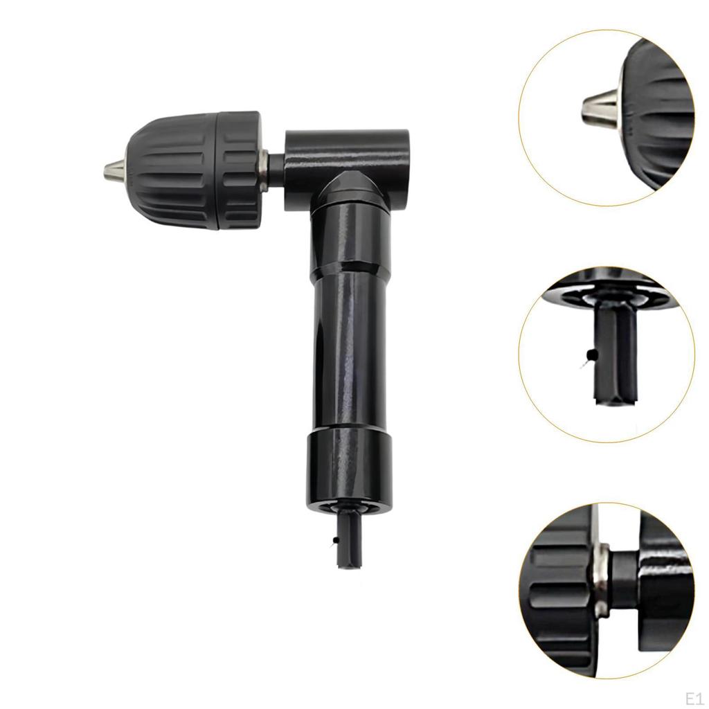 90 Degree Drill Adapter for Cordless Tools with 8mm Hex Shank