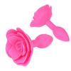 Πισινό Βύσμα BDSM Τριαντάφυλλο Ομαλό πρωκτικό βύσμα σιλικόνης Σέξι παιχνίδια πρωκτικής ουράς Παιχνίδια μασάζ προστάτη διαστολέα Πισινόβυσμα για γυναίκες Άνδρας Ενήλικο ζευγάρι