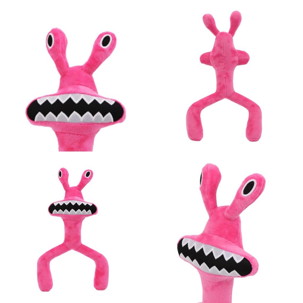 Roblox Rainbow Friends Pinker Frosch Plüschtier Weiche und Quetschbare Stoffpuppe für Kinder und Babys