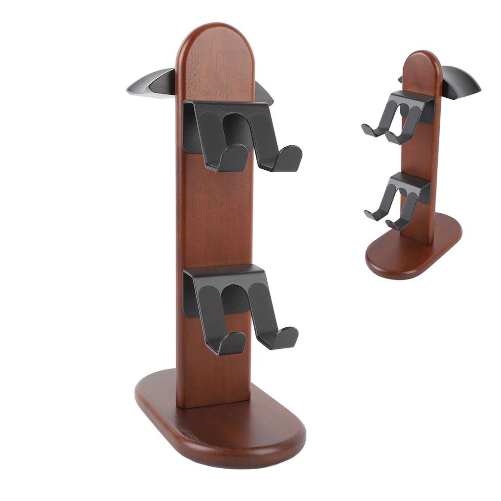 Stojan na ovladač Stolní dřevěný stojan na herní ovladač s držákem na sluchátka pro Switch Pro
