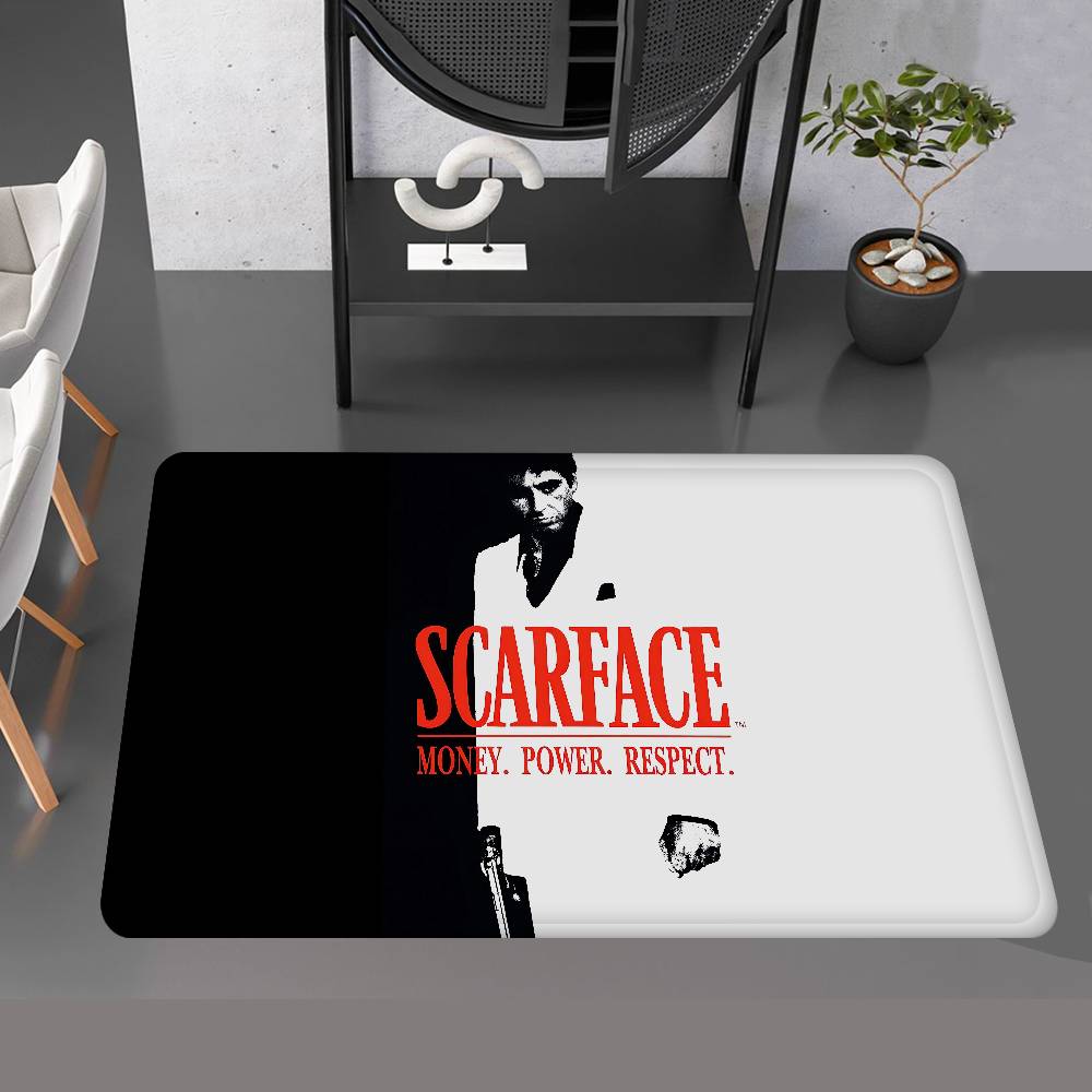 

Crime Movie Scarface Entrance Door Mat Nordic Style Bedroom Living Room Doormat Home Balcony Anti-Slip Modern Home Decor 40x60cm