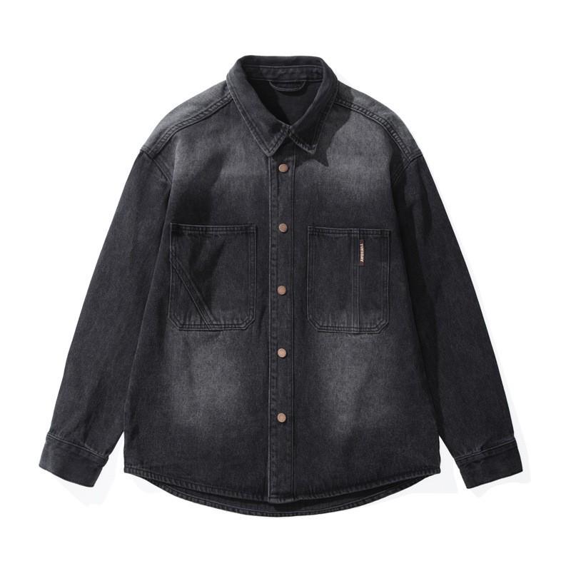 

Мужская рубашка с длинными рукавами American Tooling Jacket, джинсовая куртка в стиле ретро Fried Sand And Pulp 4XL чёрный