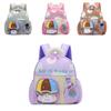 Cartoon Animal Kids Backpack For Preschool Children With Oxford Fabric And Ergonomic Shoulder Straps