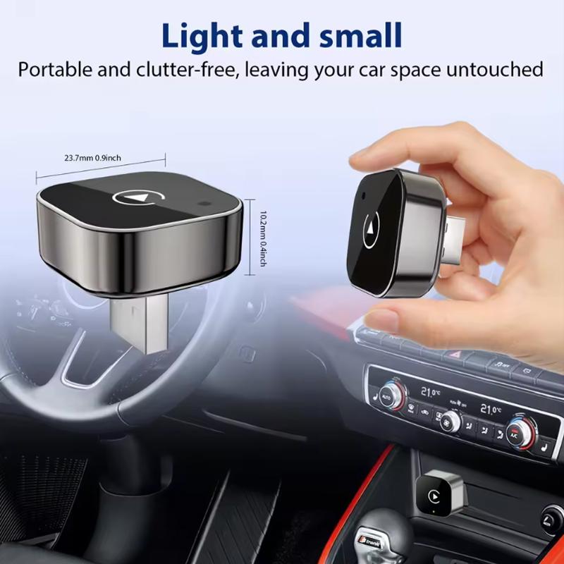 2026 New 2in1 Wired To Wireless CarPlay Adapter, Android Auto Dongle, High-Quality Car Accessory Smart Box 5GHz WiFi Type-C/USB