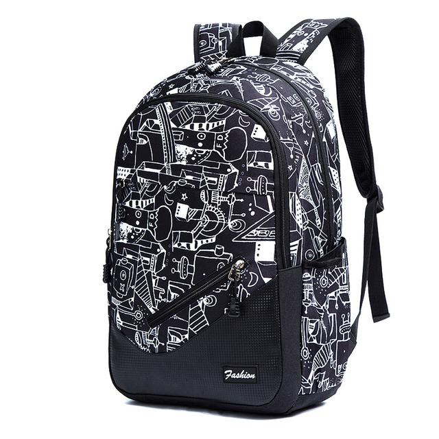 Children Printing School Backpack Large-Capacity Orthopedic Schoolbag for Boys Girls Laptop Backpacks Teenage Nylon School Bags