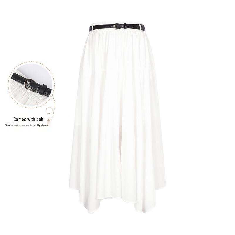 FivePlus Irregular Hem A-Line Midi Skirt M