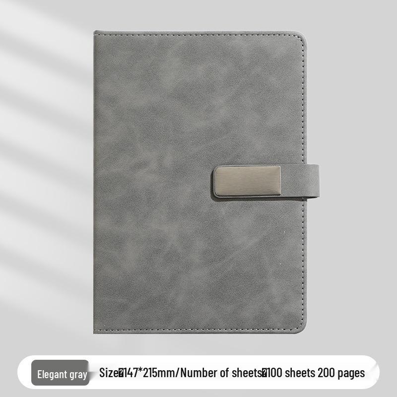 A5 Business Office Snap Button Notebook with Custom LOGO for Meetings