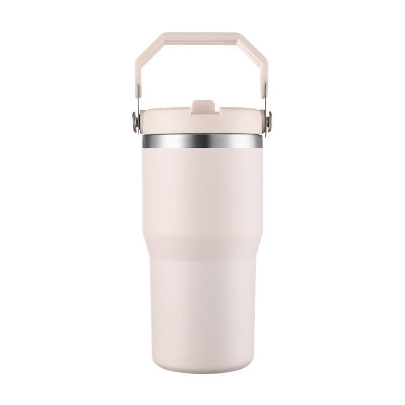 2026 Portable Cup Stainless Steel Car Cup Double Layer Vacuum Thermos Cup Cold Ice Ba Water Cup