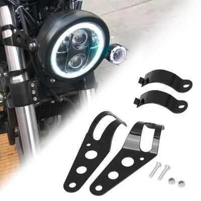 Largoods Headlight Mounting Bracket Stay, 1.3 - 1.7 Inches (33 - 42 Mm), Honda,
