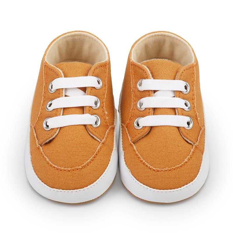 Baby Casual Shoes Soft and Comfortable Retro Simple Solid Color Toddler Shoes