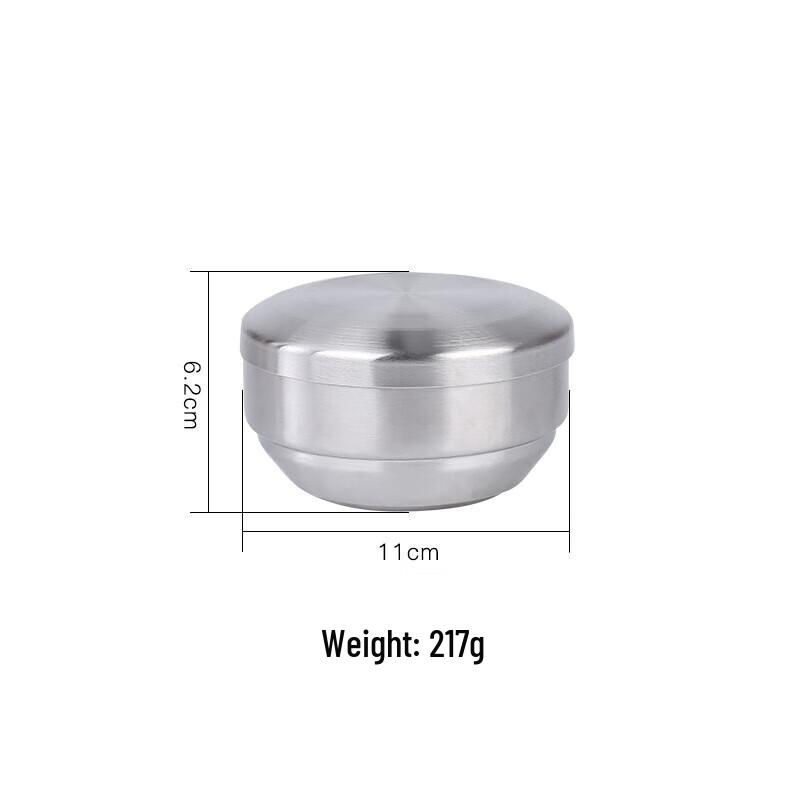 Korean Style 304 Double-Layer Stainless Steel Soup Bowl with Lid