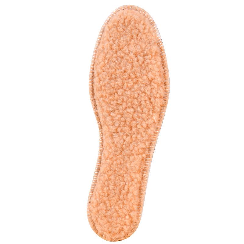 Breathable, warm fleece-lined winter insoles with sweat-absorbing, cold-proof imitation lamb's wool.