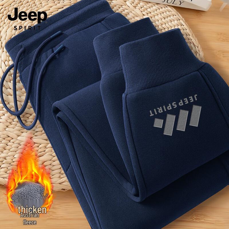 

JEEP SPIRIT Men s Fleece-Lined Loose Fit Jogger Sweatpants L (175cm)