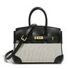 Autumn and Winter New Linen Mini Platinum Bag, High-end Fashion, Simple and Versatile, Portable Single Shoulder Oblique Span Temperament Women's Bag