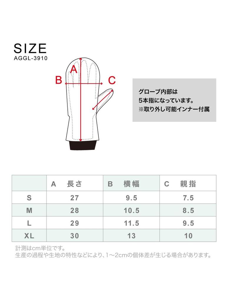 ASHGREEM Snowboard Mittens with Wrist Dial and Removable Inner 90 Size and Snow Ski Gloves Adjustment, Protectors, Gloves, AGGL-3910, WHITE, L, Men's