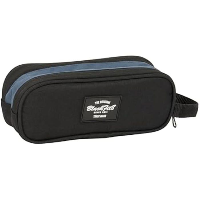 Trousse double - SAFTA - BLACKFIT8 CALIFORNIA - Tissu recyclable - Idéale pour enfants - Mixte