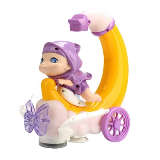 

Электрическая игрушечная лунная машинка с музыкальным светом, вращение на 360 градусов, преодоление препятствий, обучающий мультяшный трюковой автомобиль для малышей, мальчиков и девочек, подарок фиолетовый