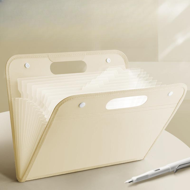 A4-Taschen-Dateiordner Testpapier-Aufbewahrungsordner Wasserdichter Datei-Organizer Klassifiziertes mehrschichtiges Portfolio mit großer Kapazität