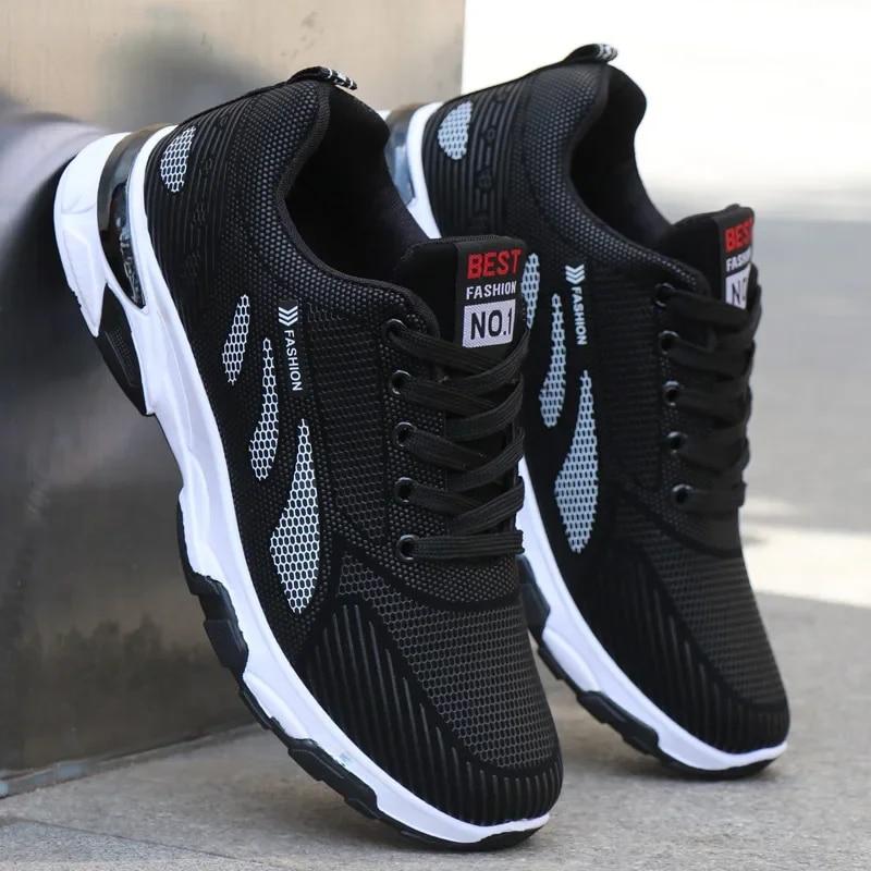 Men Spring  New Casual Shoes Sneakers Durable Outsole  Fashion Running Shoes Men's Mesh Breathable Shoes Zapatillas Hombre